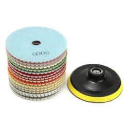 16pcs 4 Inch 50 To 10000 Grit Diamond Polishing Pad For Granite Stone Concrete Marble -Home-Tools 82798000 a538 4e0e acf6 19e76387548b