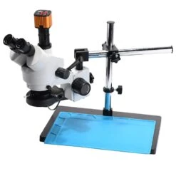 3.5~90X Zoom Magnification Stereo Microscope 16MP Camera Microscope For Industrial PCB Repair Sturdy All-metal Pillar Stand Powerful 56-LED Ring Light -Home-Tools 86052440 3bd5 4d77 9be2 03fac949c567