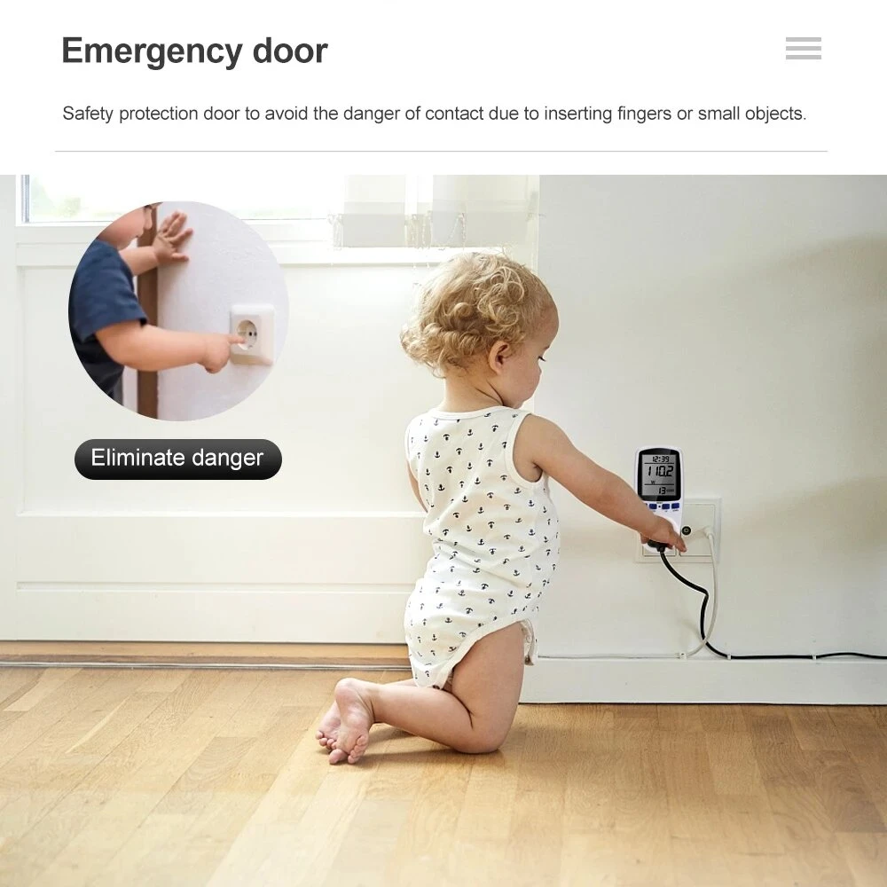 Digital Wattmeter AC 220V Power Meter Electricy Consumption Energy Meter EU Plug Power Kilowatt Wattage Electricity Meter 8 Digital Wattmeter AC 220V Power Meter Electricy Consumption Energy Meter EU Plug Power Kilowatt Wattage Electricity Meter - Image 6