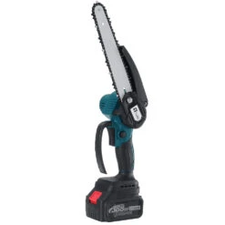 Wolike 388VF 8 Inch Cordless Electric Chain Saw One-Hand Wood Cutter Pruning Saws Garden Power Tools