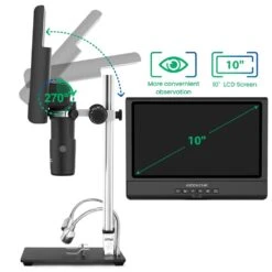 Andonstar AD209 10" Digital Microscope 3X-200X Magnification 1080P Adjustable LCD Display For Soldering Microscope Repai -Home-Tools 8fa9b3b2 b030 4d87 bae2 7dafcdb28f91