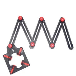 6 Folding Aluminum Alloy Ruler Multi-Angle Measurement Tool Tile Positioning Hole Opener Mold Template Construction Ruler -Home-Tools 902720fd bb79 4e15 85e5 5c7c432b7f32