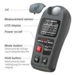 BSIDE L1 Light Meter Digital Illuminance Meter Handheld Lux Tester LCD 0-200,000 Lux/Fc Pocket Luxmeter Photometer Grow Plants -Home-Tools 920863f9 d883 4da0 a1b8 efcc24fee533