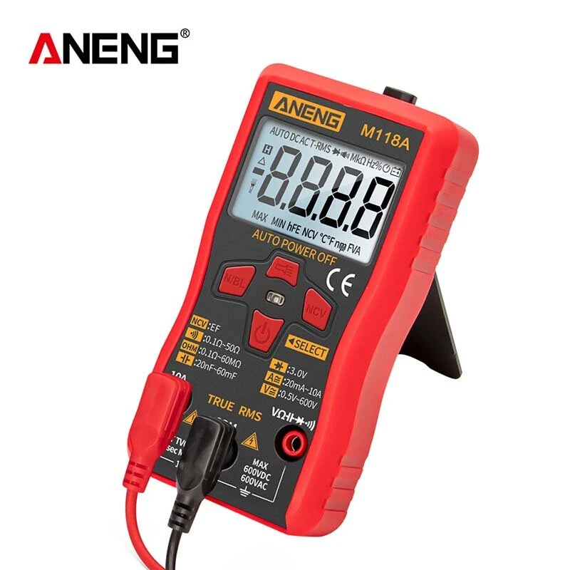 ANENG M118A Digital 6000 Counts Auto Range True Rms Mini Multimeter Transistor Meter With NCV Data Hold Flashlight 7 ANENG M118A Digital 6000 Counts Auto Range True Rms Mini Multimeter Transistor Meter With NCV Data Hold Flashlight - Image 5