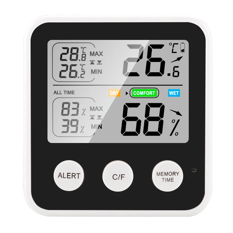 High-Precision Lcd Electronic Digital Display Indoor Temperature And Humidity Meter Multi-Functional Household 3 High-Precision Lcd Electronic Digital Display Indoor Temperature And Humidity Meter Multi-Functional Household