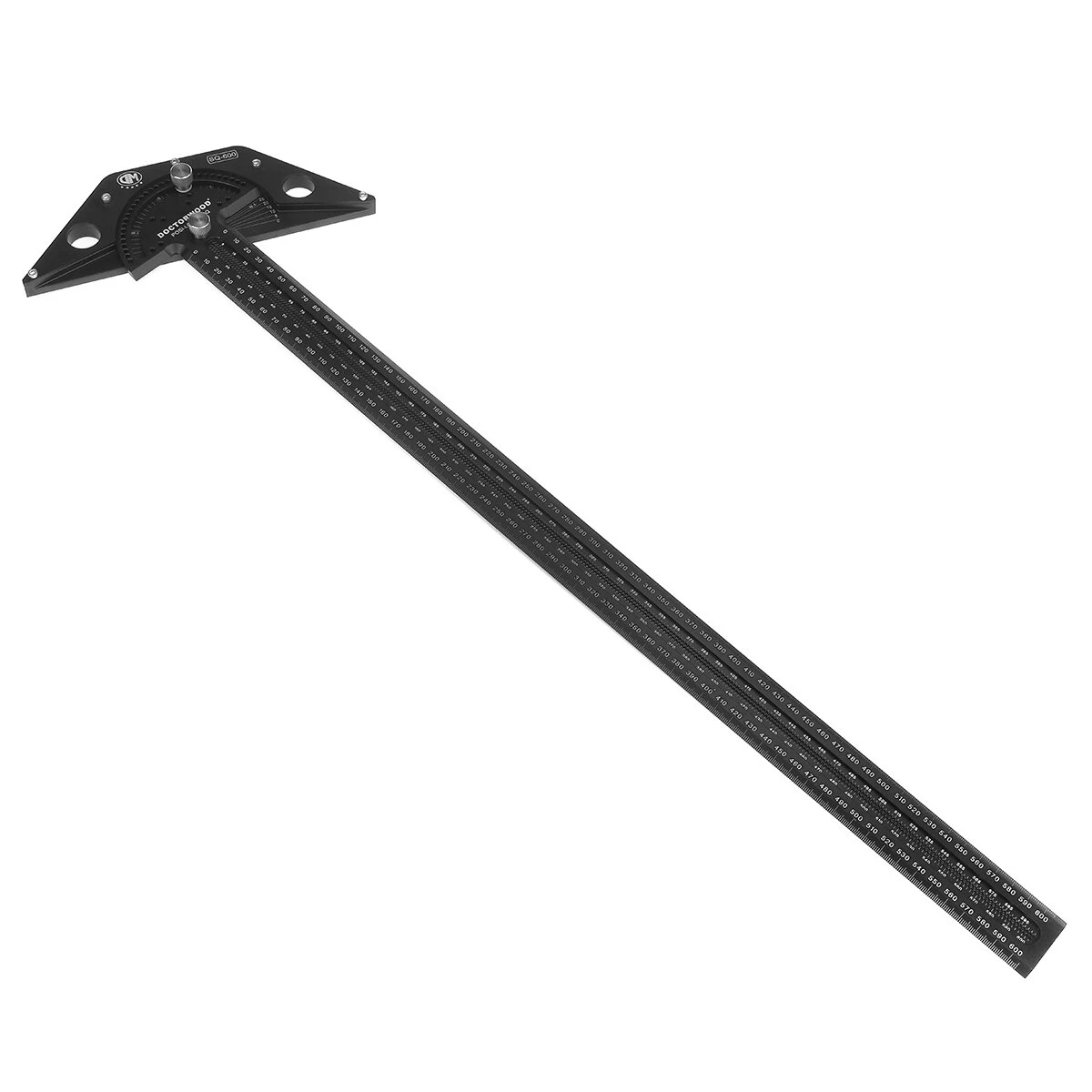 DOCTORWOOD 600mm Woodworking Scriber Gauge Aluminum Alloy Angle Positioning T Square Positive Lock Marking Ruler 7 DOCTORWOOD 600mm Woodworking Scriber Gauge Aluminum Alloy Angle Positioning T Square Positive Lock Marking Ruler - Image 5
