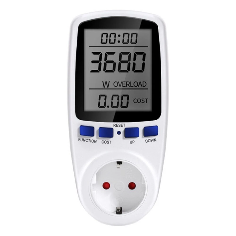 Digital Wattmeter AC 220V Power Meter Electricy Consumption Energy Meter EU Plug Power Kilowatt Wattage Electricity Meter 3 Digital Wattmeter AC 220V Power Meter Electricy Consumption Energy Meter EU Plug Power Kilowatt Wattage Electricity Meter