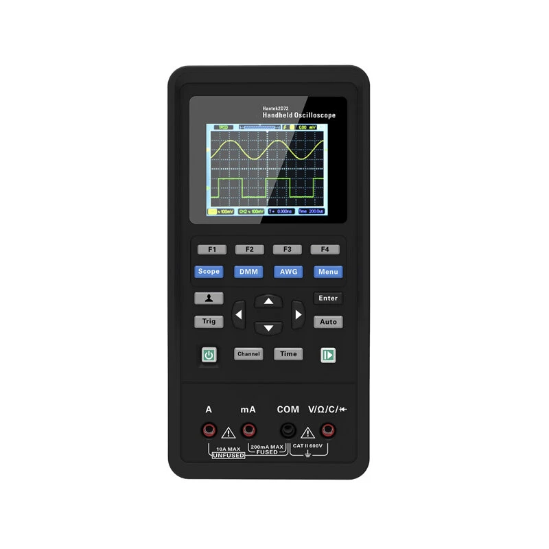 Hantek 3in1 Digital Oscilloscope+Waveform Generator+Multimeter Portable USB 2 Channels 40mhz 70mhz LCD Display Test Meter Tools Ultra-low Power Design With Large-capacity Lithium Battery One-key AUTO 7 Hantek 3in1 Digital Oscilloscope+Waveform Generator+Multimeter Portable USB 2 Channels 40mhz 70mhz LCD Display Test Meter Tools Ultra-low Power Design With Large-capacity Lithium Battery One-key AUTO - Image 5
