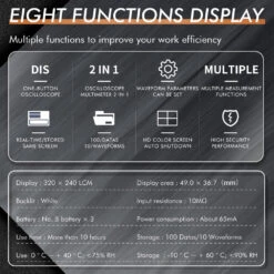 MUSTOOL MT8210 Intelligent Graphical Digital Oscilloscope Multimeter 2 In 1 With 2.4 Inches Color Screen 1MHz Bandwidth 2.5Msps Sampling Rate For DIY And Electronic Test -Home-Tools 972404ce 599b 4f98 8f11 63b1565483cc