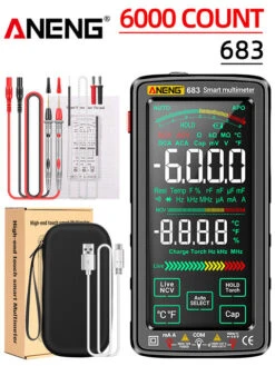 ANENG 683 Smart Multimeter High-end Touch 6000 Counts Multimetro Test Rechargeable Multitester AC/DC Voltage Tester Current Tool -Home-Tools 97ea35c6 c0f3 4a18 a13d 75f2e8b6f42b