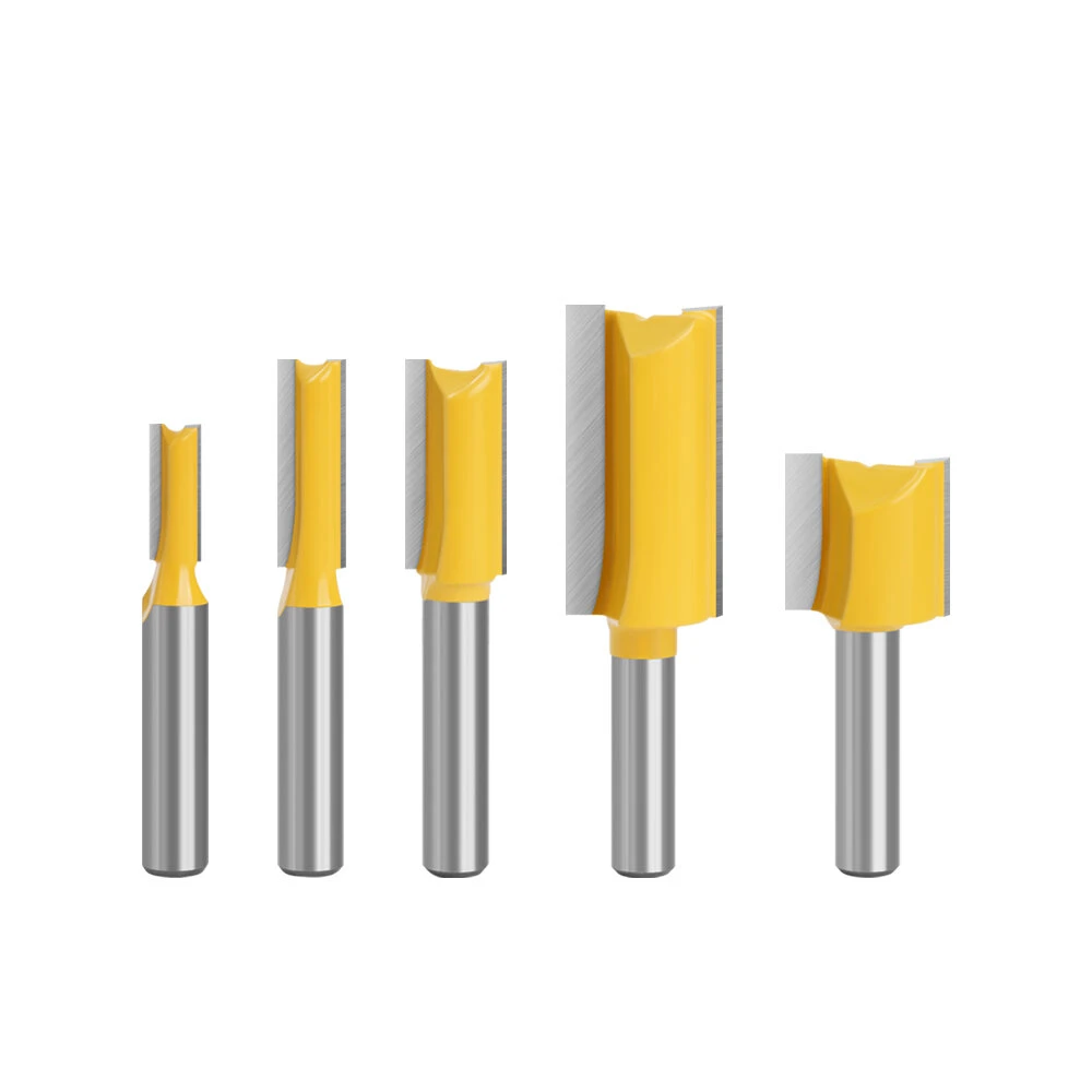 LAVIE 5pcs Set 8mm Shank Straight Bit Tungsten Carbide Double Flute Router Bits Milling Cutter For Wood Woodwork Tool C08002T5A 3 LAVIE 5pcs Set 8mm Shank Straight Bit Tungsten Carbide Double Flute Router Bits Milling Cutter For Wood Woodwork Tool C08002T5A