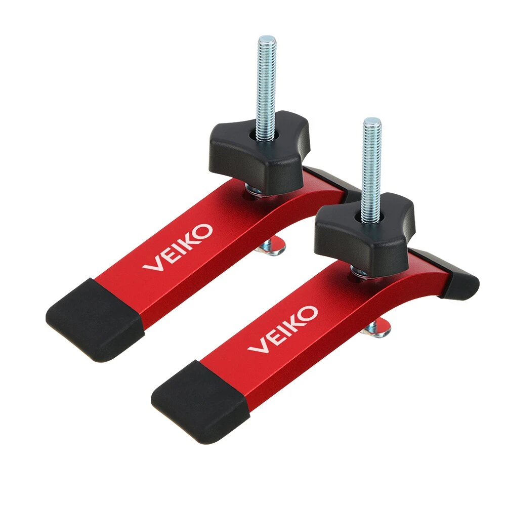 VEIKO 2 Set Quick Acting T Track Hold Down Clamp With T Bolts And Silder Aluminum Alloy Woodworking Clamps For Routers Drill Presses CNC Table Saws 3 VEIKO 2 Set Quick Acting T Track Hold Down Clamp With T Bolts And Silder Aluminum Alloy Woodworking Clamps For Routers Drill Presses CNC Table Saws