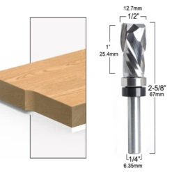 6mm/6.35mm/12.7mm Carbide CNC Router Bit Bearing Ultra-Perfomance Compression Flush Trim Milling Cutter For Wood -Home-Tools 9be94ef4 2e58 45a7 b762 f8bf7b255074
