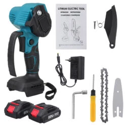 4" 88VF Cordless Electric Chainsaw Rechargeable Woodworking Saw Wood Cutter W/ None/1/2 Battery For Makita -Home-Tools 9ffc93bb b7f9 4a04 950e 39c8be0150a0