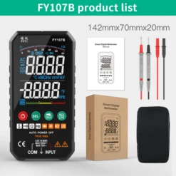 FUYI Professional 6000 Counts Digital Multimeter 1000V AC DC Voltage Meter Ohm Hz NCV Live ℃ μF Duty Multimetro FY107A FY107B FY107C -Home-Tools a142bd83 6662 4bde bc0e f9d6d52c4a94