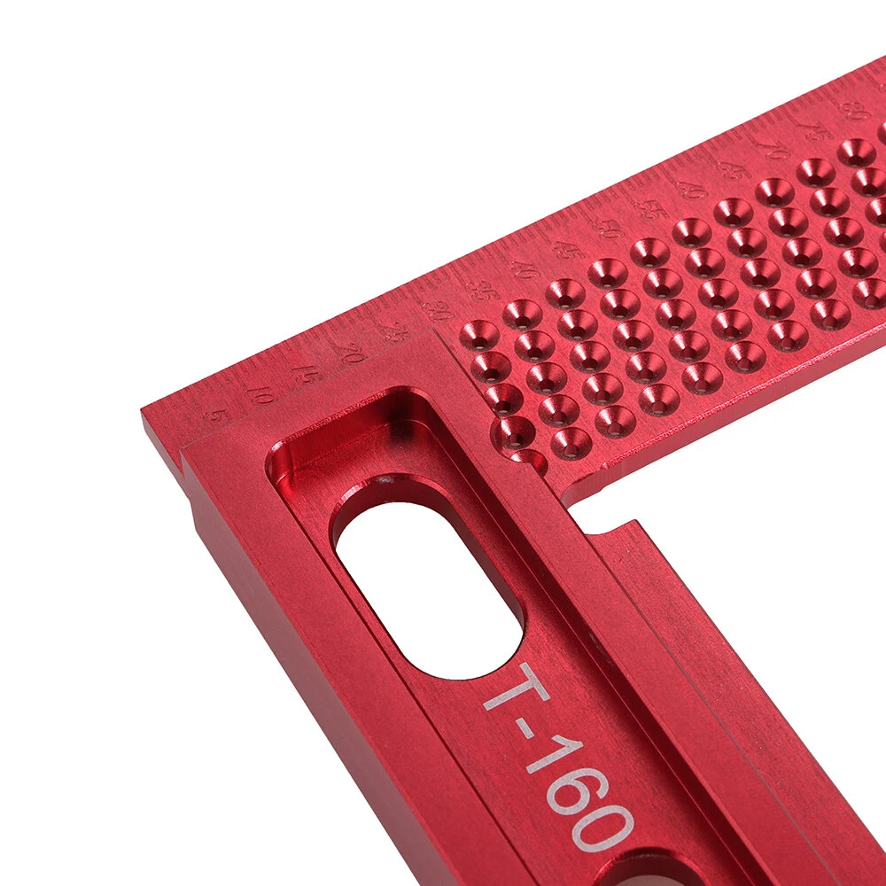 L Type 160/200mm Aluminum Alloy Woodworking Square Hole Positioning Metric Measuring Ruler Carpenter Scriber 8 L Type 160/200mm Aluminum Alloy Woodworking Square Hole Positioning Metric Measuring Ruler Carpenter Scriber - Image 6
