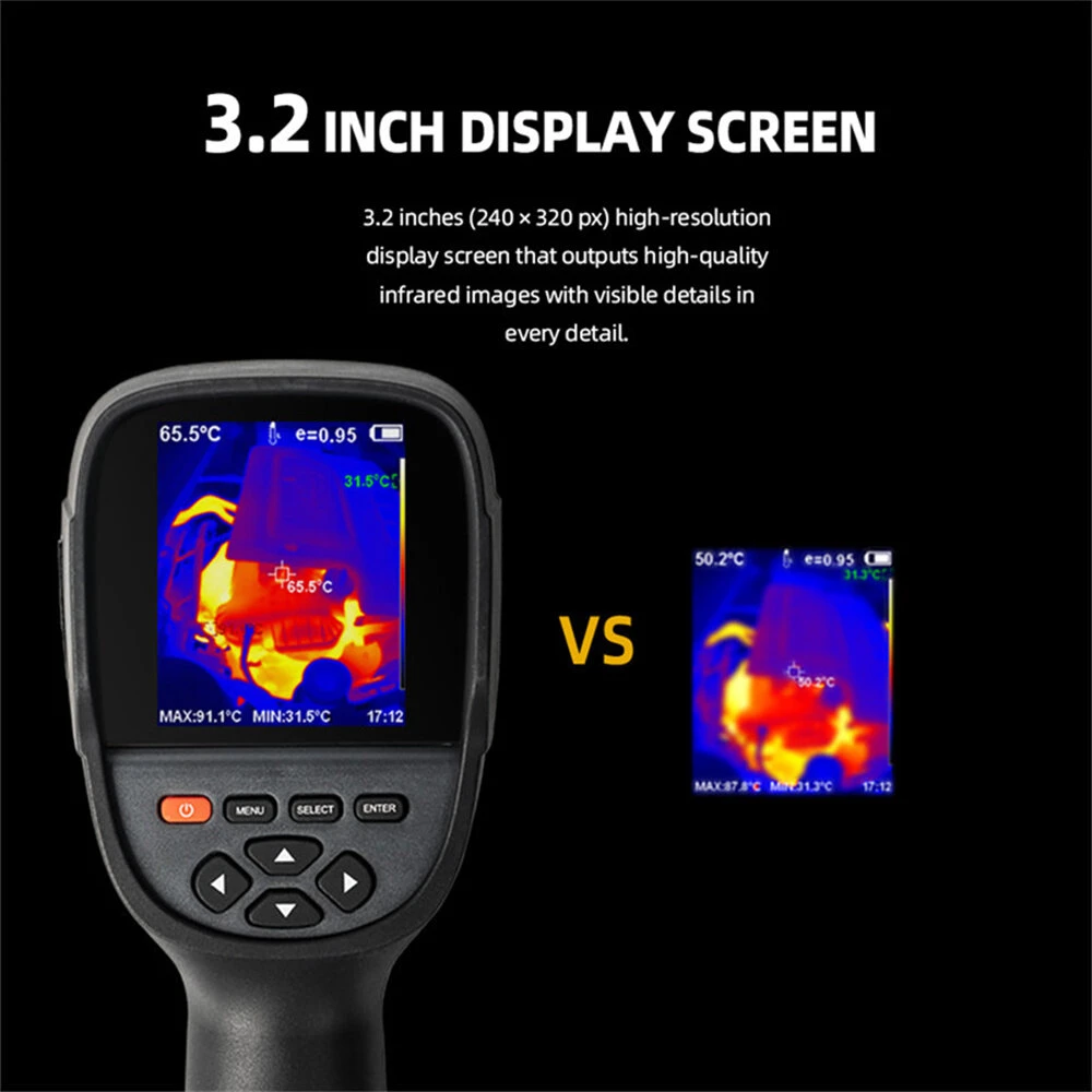 HTI HT-18+ Infrared Thermal Imager Camera 256x192 Imaging Camera For Construction Repair PCB Detection Temerature Meter 7 HTI HT-18+ Infrared Thermal Imager Camera 256x192 Imaging Camera For Construction Repair PCB Detection Temerature Meter - Image 5