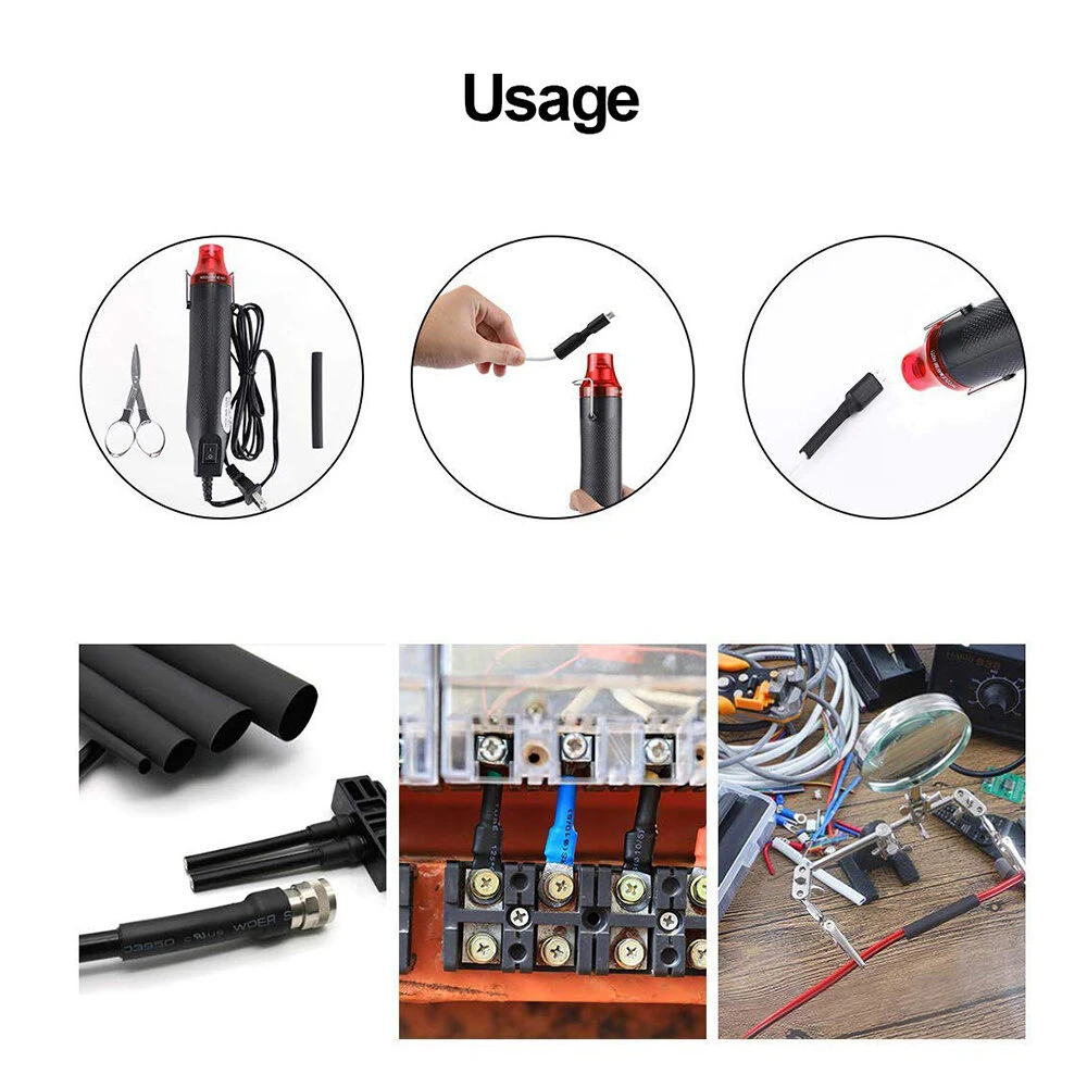 650pcs Heat Shrink Tubing Black Ratio 2:1 Insulation Protection Flame Retardant Heat Shrink Sleeving Wrap Car Electrical Cable Wire Kit Set In A Clear Plastic Box 8 Size 7 650pcs Heat Shrink Tubing Black Ratio 2:1 Insulation Protection Flame Retardant Heat Shrink Sleeving Wrap Car Electrical Cable Wire Kit Set In A Clear Plastic Box 8 Size - Image 5