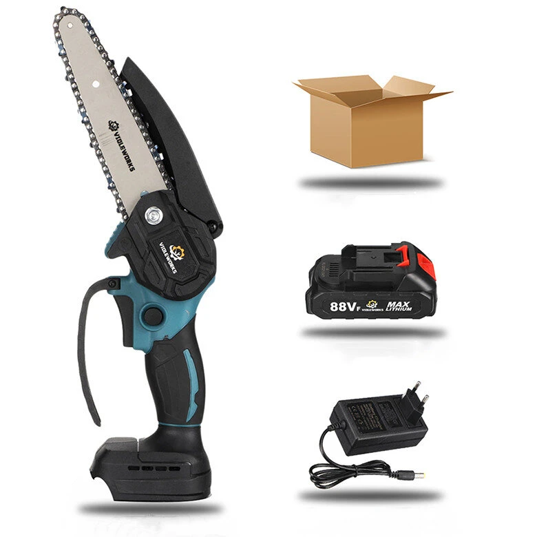 VIOLEWORKS 88VF 6 Inch Electric Chain Saw 1500W Cordless One-Hand Saws Woodworking Tool Wood Cutter W/ None/1/2 Battery For MakitaBattery 14 VIOLEWORKS 88VF 6 Inch Electric Chain Saw 1500W Cordless One-Hand Saws Woodworking Tool Wood Cutter W/ None/1/2 Battery For MakitaBattery - Image 12