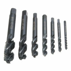 Drillpro 7pcs M3-M12 HSS Nitriding Coated Screw Tap Metric Right Hand Spiral Screw Thread Tap -Home-Tools a77310ce 4352 41d6 957a f9023a2d7cad