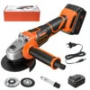 GOCHIFIX 8000RPM Cordless Brushless Angle Grinder 4Ah Li-Ion Battery Power Angle Grinders 3-Position Ergonomic Handle Dust-Proof Design With Grinding Cutting Wheel For Metal Wood 2 GOCHIFIX 8000RPM Cordless Brushless Angle Grinder 4Ah Li-Ion Battery Power Angle Grinders 3-Position Ergonomic Handle Dust-Proof Design With Grinding Cutting Wheel For Metal Wood -Home-Tools a773607d dab4 41fd b5b7 6942c413433c