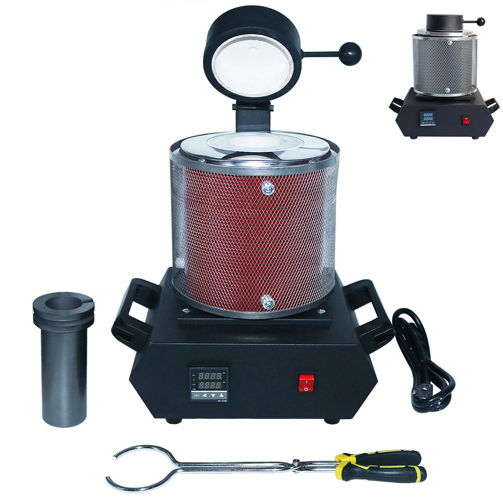 DANIU AC110V/220V 3KG Gold Melting Furnace Digital Melting Furnace Machine Heating Capacity Casting Refining Metals Gold Silve 3 DANIU AC110V/220V 3KG Gold Melting Furnace Digital Melting Furnace Machine Heating Capacity Casting Refining Metals Gold Silve