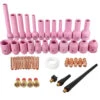 46Pcs TIG Gas Lens Collet Body Assorted Size Kit For TIG Welding Torch SR WP9 20