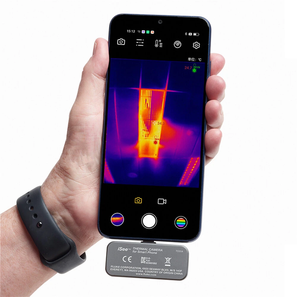 Fluke TC01A Thermal Camera For Phone Construction Imager Thermographic Smartphone Repair Cell Phone Infrared Professional 6 Fluke TC01A Thermal Camera For Phone Construction Imager Thermographic Smartphone Repair Cell Phone Infrared Professional - Image 4