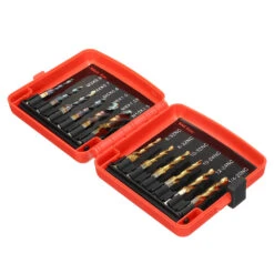 Drillpro 13pcs M3-M10 Metric Screw Thread Tap Drill Bits Set Hex Shank Drill Bit Screw Compound Tap Hand Tools With Joint Rod -Home-Tools abd35d42 addf 4c4d bf7a b483047abb88