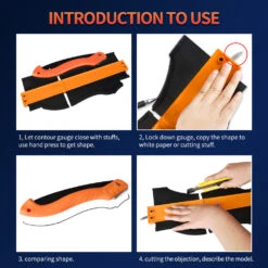 5/10 Inch Connection Contour Gauge Profile Tool Alloy Adjustable Lock Edge Shaping Wood Measure Ruler Tiles Meethulp Gauge -Home-Tools acaa09d7 47c3 4ea6 ae74 6dbb13c165b1