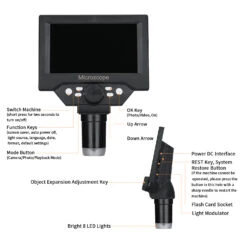 G5 G1000 1-1000X 5.5 Inch HD Portable Digital Electron Microscope Soldering Microscope Phone Repair Endoscope Magnifier With Battery -Home-Tools acfff667 1c2e 45d1 a407 cdff53cf4c1d