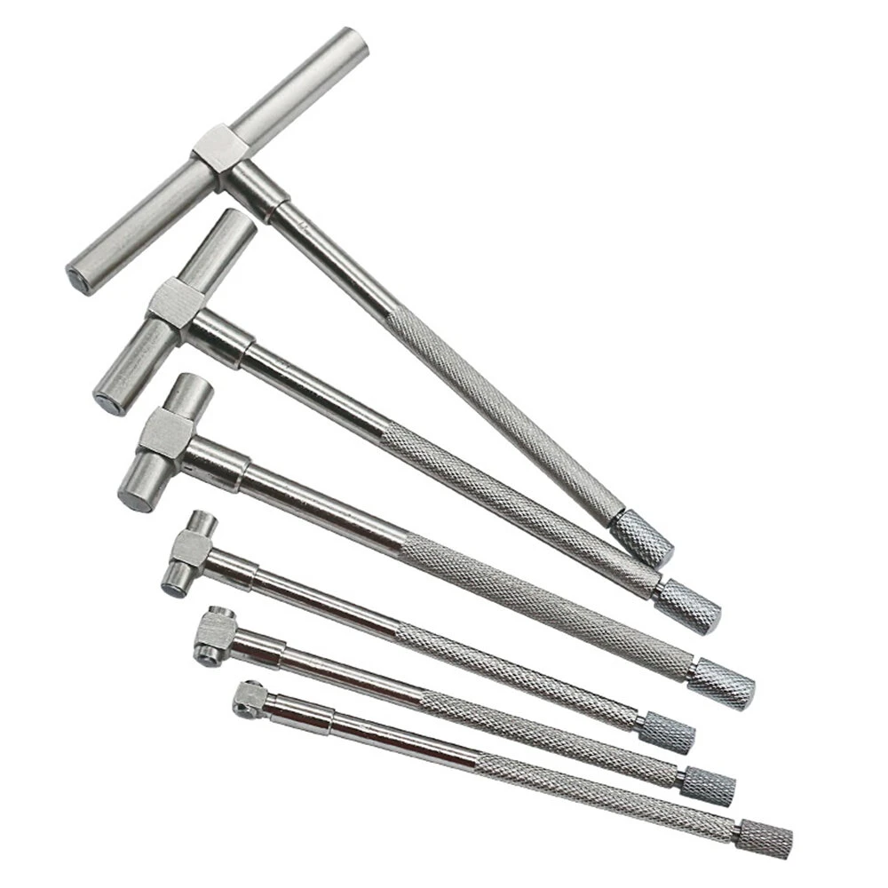 6PCS Telescopic Precision Gauge Set 8-150 Mm Internal T Bore Hole Gauge Set Plated Square Head Telescopic Gauge Micrometer Measuring Tools 3 6PCS Telescopic Precision Gauge Set 8-150 Mm Internal T Bore Hole Gauge Set Plated Square Head Telescopic Gauge Micrometer Measuring Tools