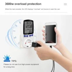 Digital Wattmeter AC 220V Power Meter Electricy Consumption Energy Meter EU Plug Power Kilowatt Wattage Electricity Meter 11 Digital Wattmeter AC 220V Power Meter Electricy Consumption Energy Meter EU Plug Power Kilowatt Wattage Electricity Meter -Home-Tools ae9802fe 9a4e 46c4 a847 10db8ac2cd16