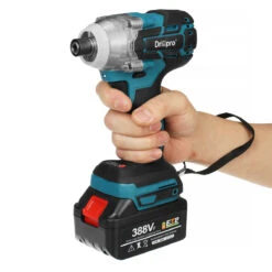 Drillpro 388VF 520N.M Brushless Cordless Electric Impact Wrench Rechargeable 1/2'' Wrench Power Tools W/ 1/2pcs Battery Also For Makit 18V Battery -Home-Tools aff50b92 8a22 4386 8e95 e288b6622482