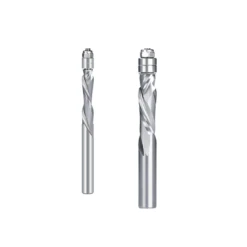 6.35/12.7mm Shank Double Guide Bearings Spiral Router Bits Carbide Trimming End Mill For CNC Woodworking Cutting Tool -Home-Tools b00232ee f59b 4652 88bf 3935302be3fd