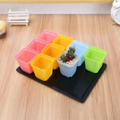 Plants Nursery Tray Long Rectangular Plastic Flower Pot Tray Multi-flesh Seedling Ceramic Pot Tray -Home-Tools b0251441 483c 424d 81fe 2d575ff94d5b