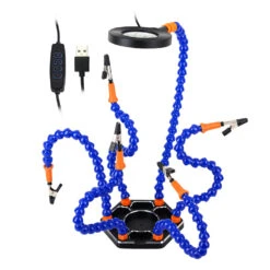 Aluminum Alloy 6-Claw Soldering Station With USB Magnifying Lamp A High-Powered Solution For Precision Work And Hobbyists. -Home-Tools b252a83b 0815 4d02 9e0b 0962f2d64159