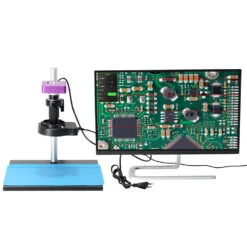 HAYEAR 51MP Industrial Digital Video Microscope Camera + 130X C-Mount Lens 56 LED Ring Light + Stand For PCB Repair -Home-Tools b4cead5e 5654 4ae0 9925 db9bd2848503