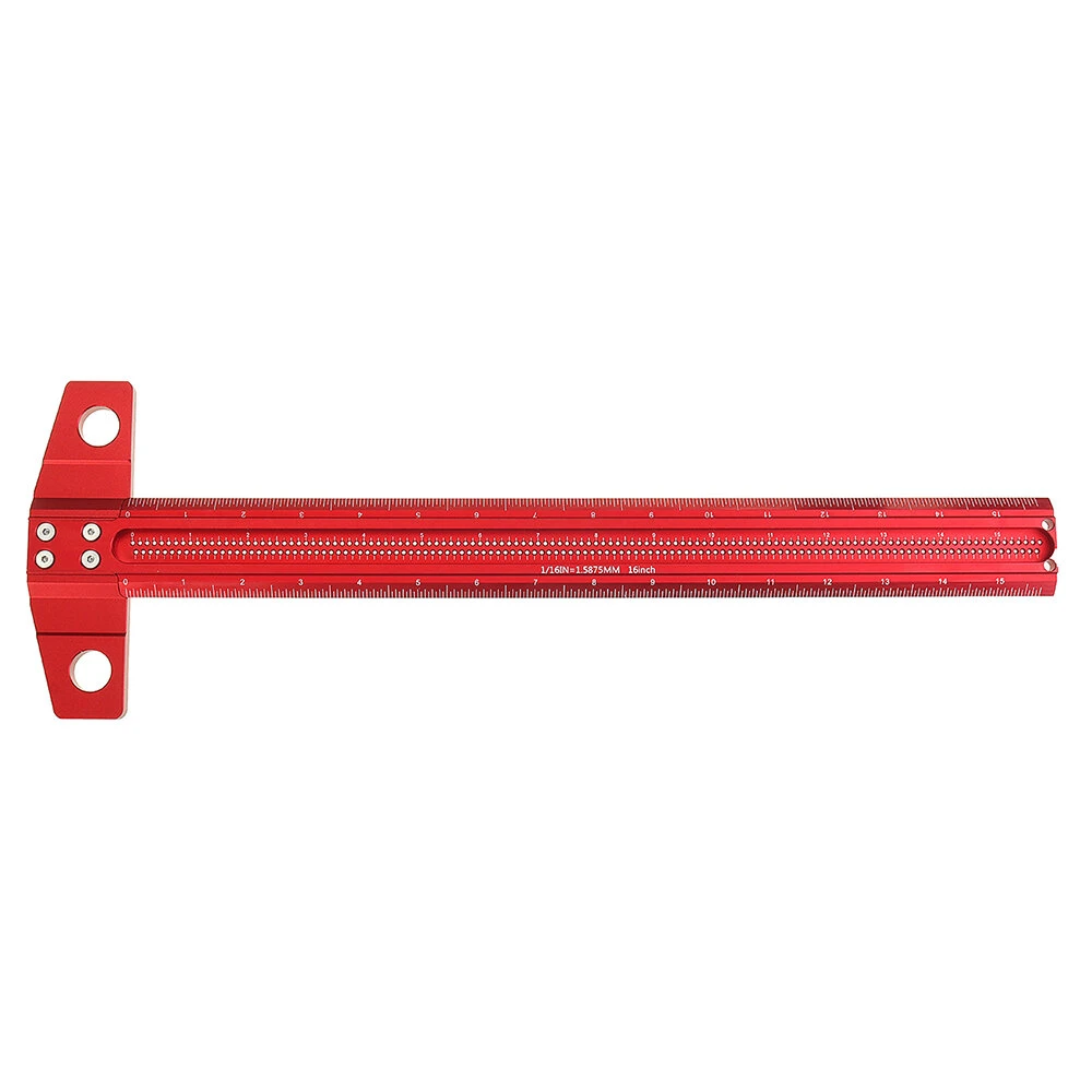 XIUYI 16/24 Inch Woodworking Line Drawing T Ruler Hole Ruler 90° Right Angle Line Drawing Ruler Woodworking Measuring Hole Positioning Ruler 4 XIUYI 16/24 Inch Woodworking Line Drawing T Ruler Hole Ruler 90° Right Angle Line Drawing Ruler Woodworking Measuring Hole Positioning Ruler - Image 2