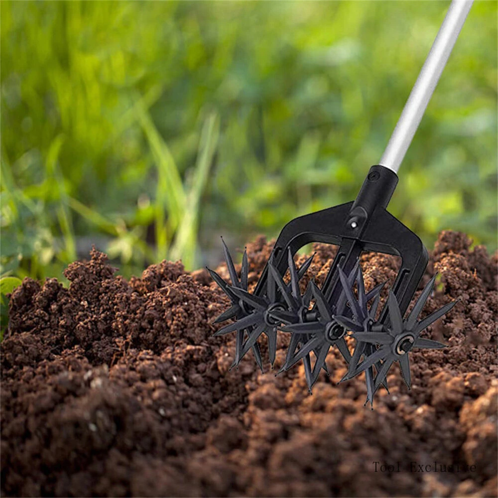 Rotary Cultivator 2 In 1 Garden Tool Garden Lawn Manual Soil Plowing Tool Adjustable Manual Lawn Aerators Rotary Tiller 8 Rotary Cultivator 2 In 1 Garden Tool Garden Lawn Manual Soil Plowing Tool Adjustable Manual Lawn Aerators Rotary Tiller - Image 6
