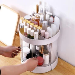 3 Layer Transparent Door Desktop Makeup Cosmetic Organizer Storage Bag Drawer -Home-Tools b6f117b8 54cb 493b 9291 2b50f564174b