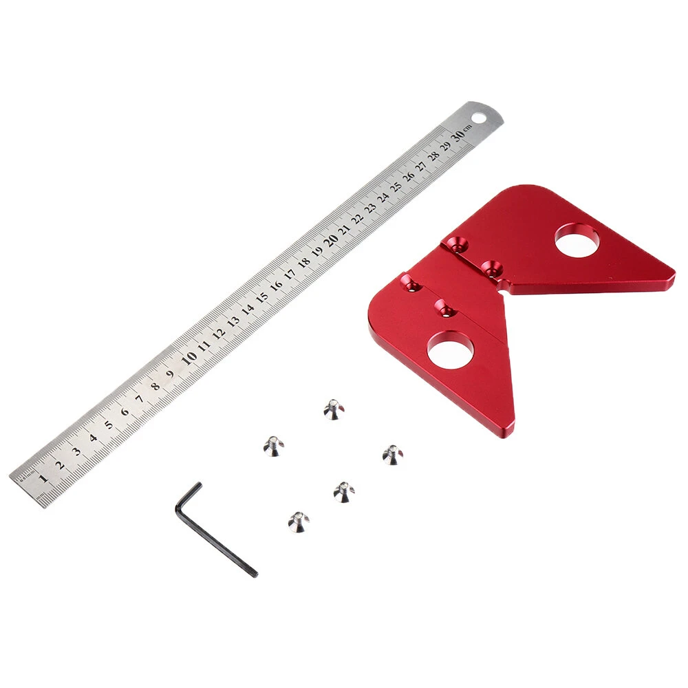 Woodworking Center Scriber 45 Degrees Angle Line Caliber Ruler Wood Measuring Scribe Tool 6 Woodworking Center Scriber 45 Degrees Angle Line Caliber Ruler Wood Measuring Scribe Tool - Image 4