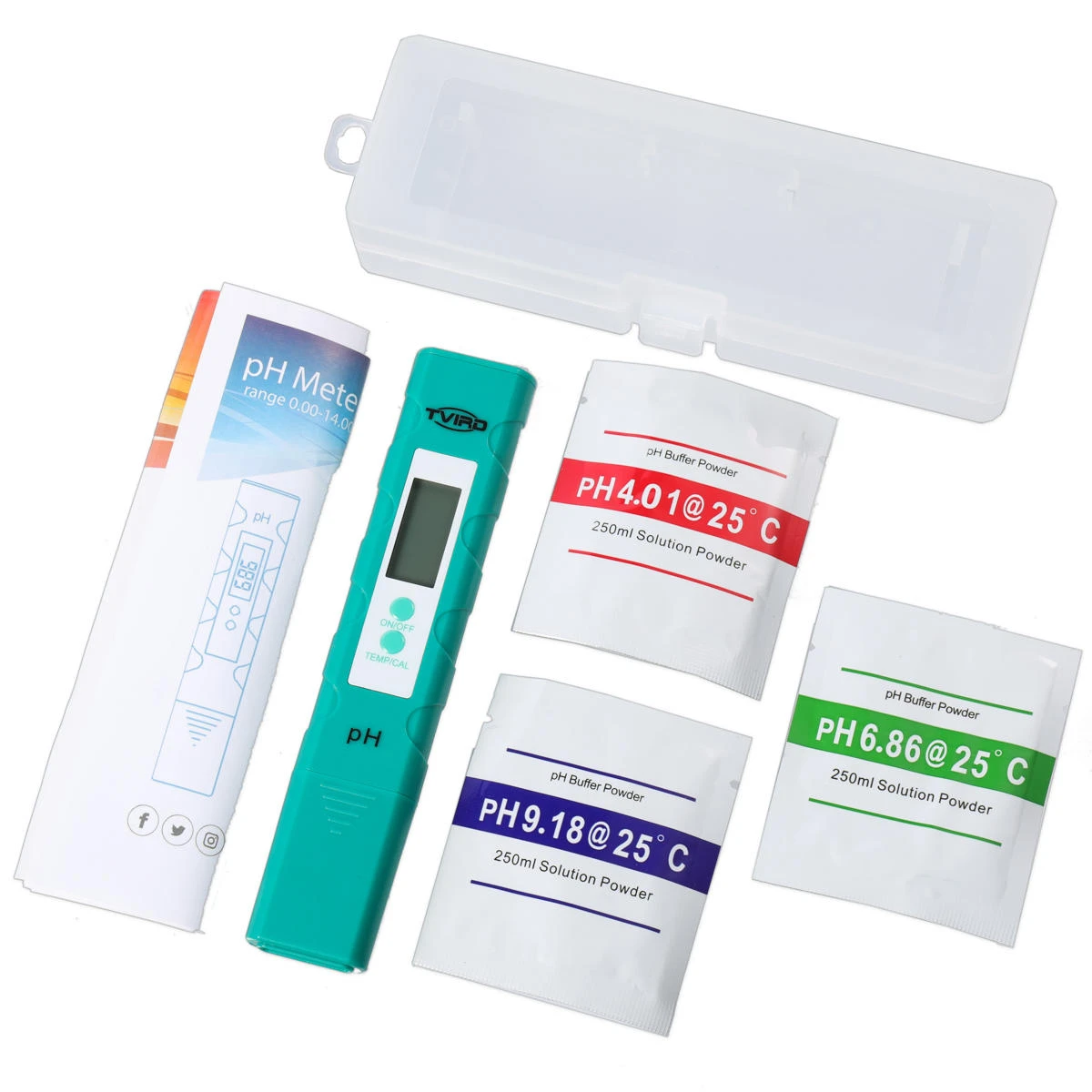 Tvird Digital PH Meter 0.01 PH Water Quality Tester LED Backlit Display For Household Drinking Water Pool Hydroponics 12 Tvird Digital PH Meter 0.01 PH Water Quality Tester LED Backlit Display For Household Drinking Water Pool Hydroponics - Image 10