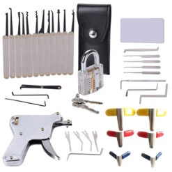 37Pcs Powerful Locksmith's Tools Kit Combination Lock Pick Hook And Lock Pick Tool