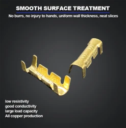 1000PCS Gold 453 U-Shaped 0.3-1.5mm 2 Terminal Tab Cold Inserts Connectors Cold Terminal Small Teeth Fascia Terminal -Home-Tools b9ffd177 9ba1 4167 b332 accfce7671b6