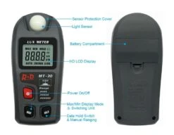 RZ Digital Lux Meter 200,000 Lux Digital LCD Pocket Light Meter Lux/FC Measure Tester Illuminometer Sensor Photometer MT-30 -Home-Tools ba04ba34 2b22 4179 b625 19d7fe32755c