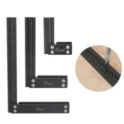 Wnew MM/Inch Precision Woodworking Square Aluminum Alloy Ruler Carpenter Line Drawing Marking Gauge Hole Scribing Ruler -Home-Tools ba15671a cfbd 4ce0 a7f3 8757cd1966be