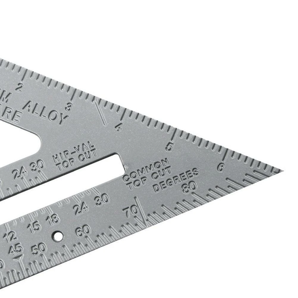 7 Inch Aluminum Alloy 90 Degree Triangle Ruler Thickening Angle Ruler Carpenter Woodworking Square Ruler 6 7 Inch Aluminum Alloy 90 Degree Triangle Ruler Thickening Angle Ruler Carpenter Woodworking Square Ruler - Image 4