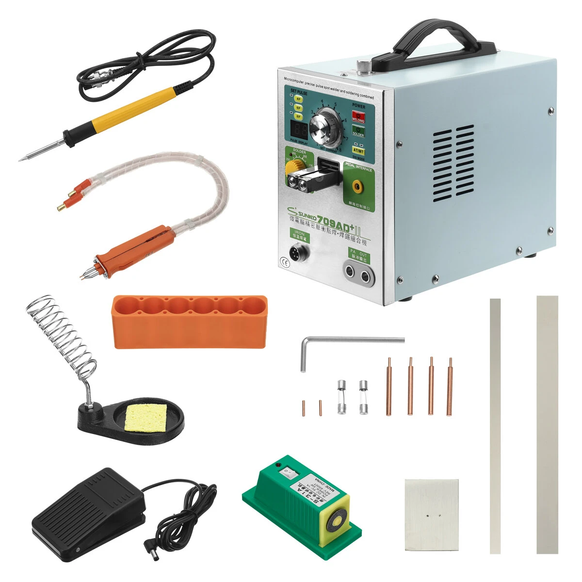 SUNKKO 709AD+ 220V 3.2KW Pulse Spot Welder Machine Battery Spot Soldering Machine 12 SUNKKO 709AD+ 220V 3.2KW Pulse Spot Welder Machine Battery Spot Soldering Machine - Image 10