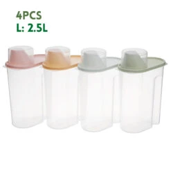 4Pcs Cereal Storage Box Plastic Rice Container Food Sealed Jar Cans Kitchen Grain Dried Fruit Snacks Storage Box 24 4Pcs Cereal Storage Box Plastic Rice Container Food Sealed Jar Cans Kitchen Grain Dried Fruit Snacks Storage Box -Home-Tools bb137e07 1a55 4ec7 86a1 12197bc10e5c